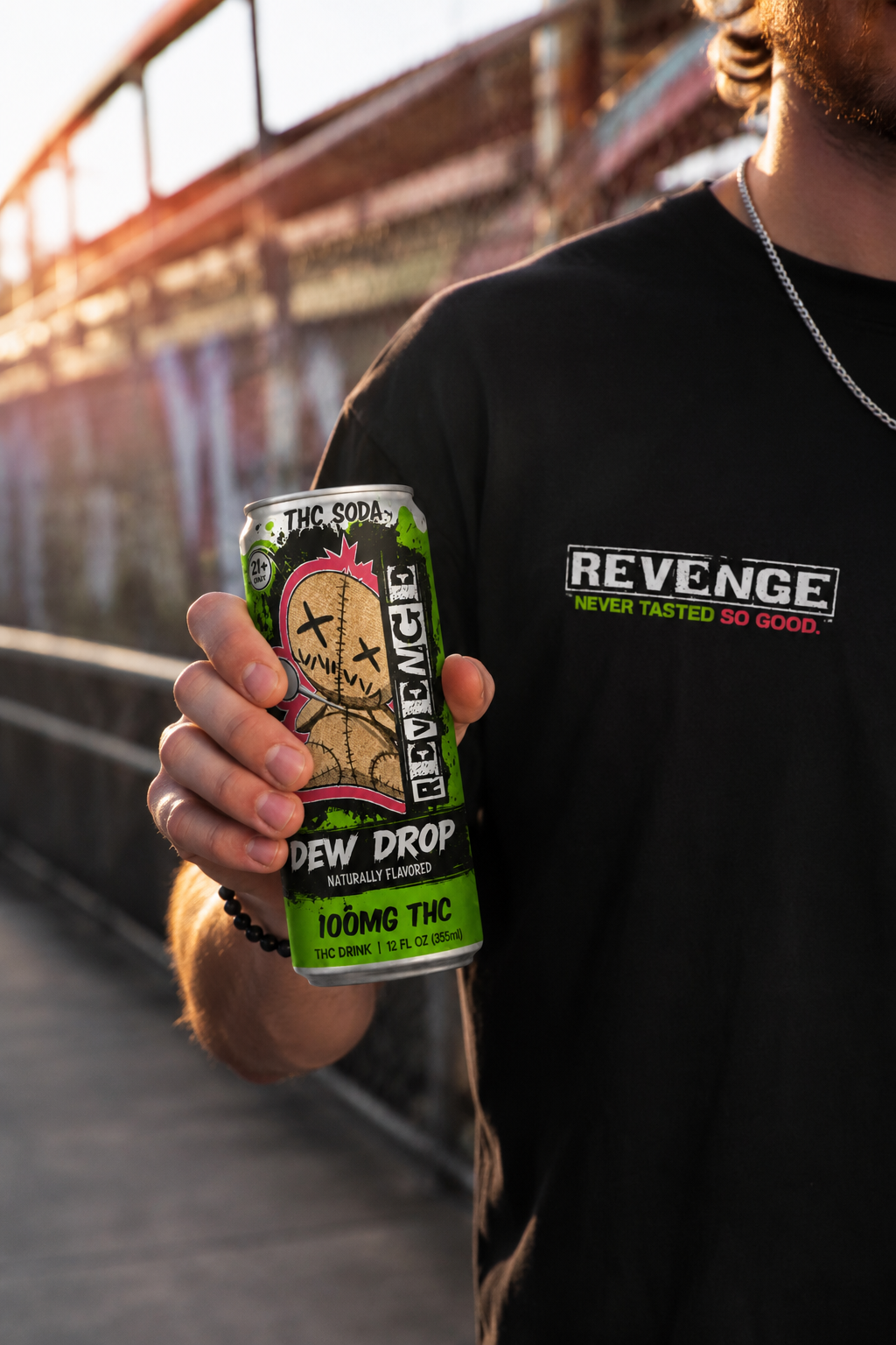 Revenge - Dew Drop - 100mg THC Soda