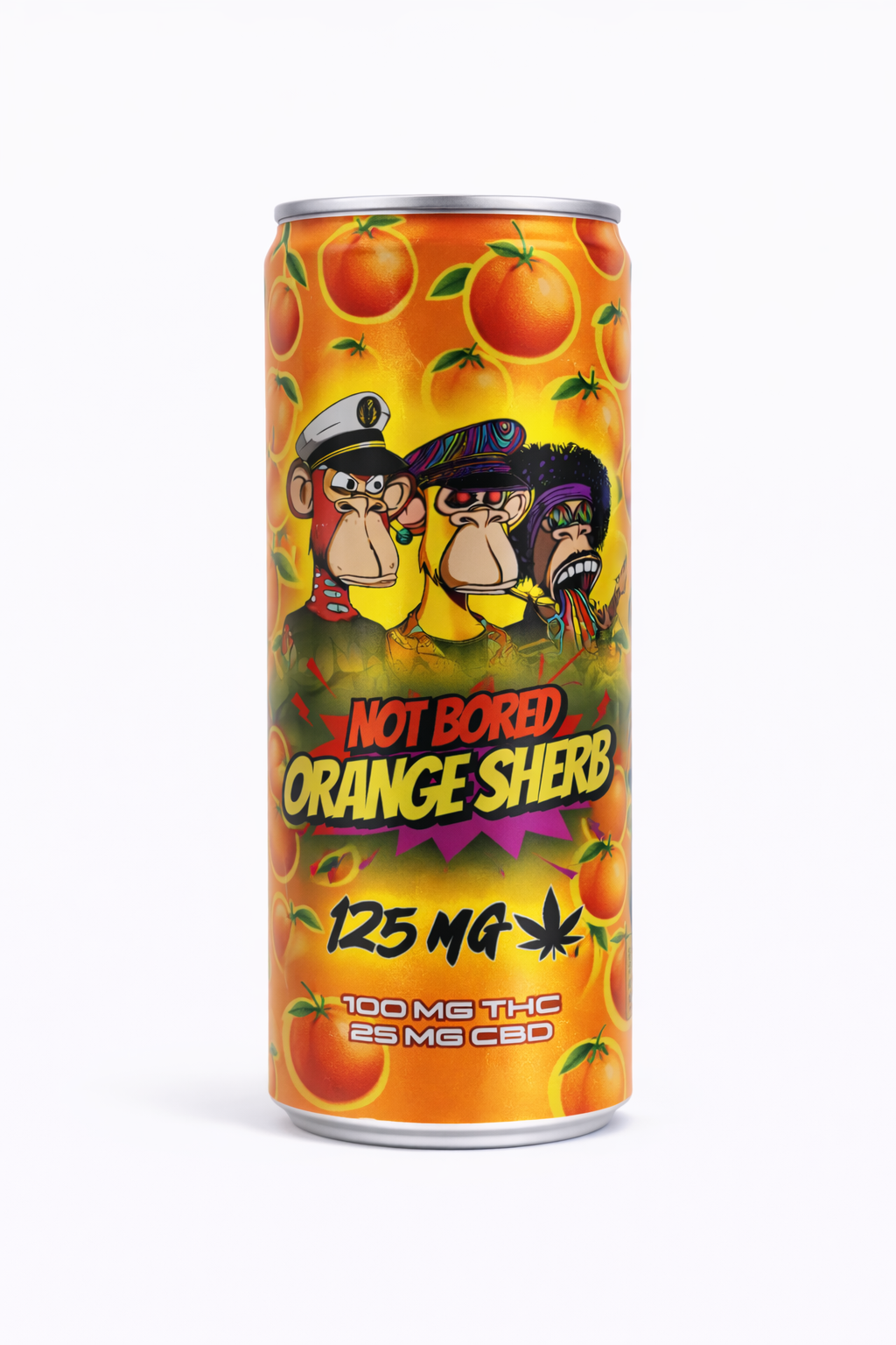 Not Bored - Orange Sherb - 100mg THC - 25mg CBD