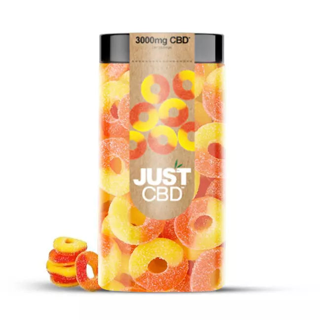 Gummy Rings - 250/500/750/1000mg Peach - Just CBD