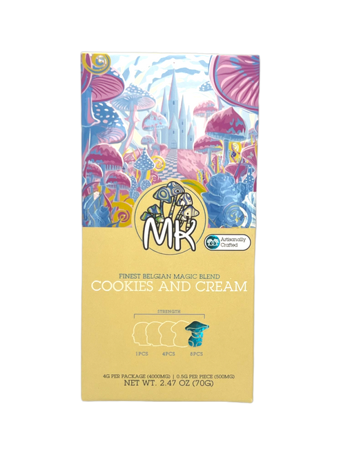 MK - 4000mg - MUSHROOM COOKIES & CREME CHOCOLATE BARS