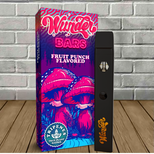 Wunder Bars - Magic Mushroom Disposable Vape 2.2g - Fruit Punch