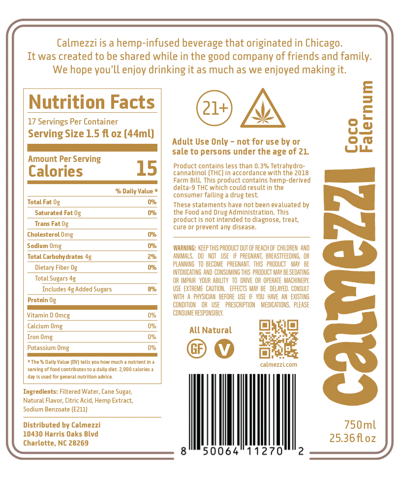 Calmezzi - Delta 9 THC Infused Spirit - Falernum
