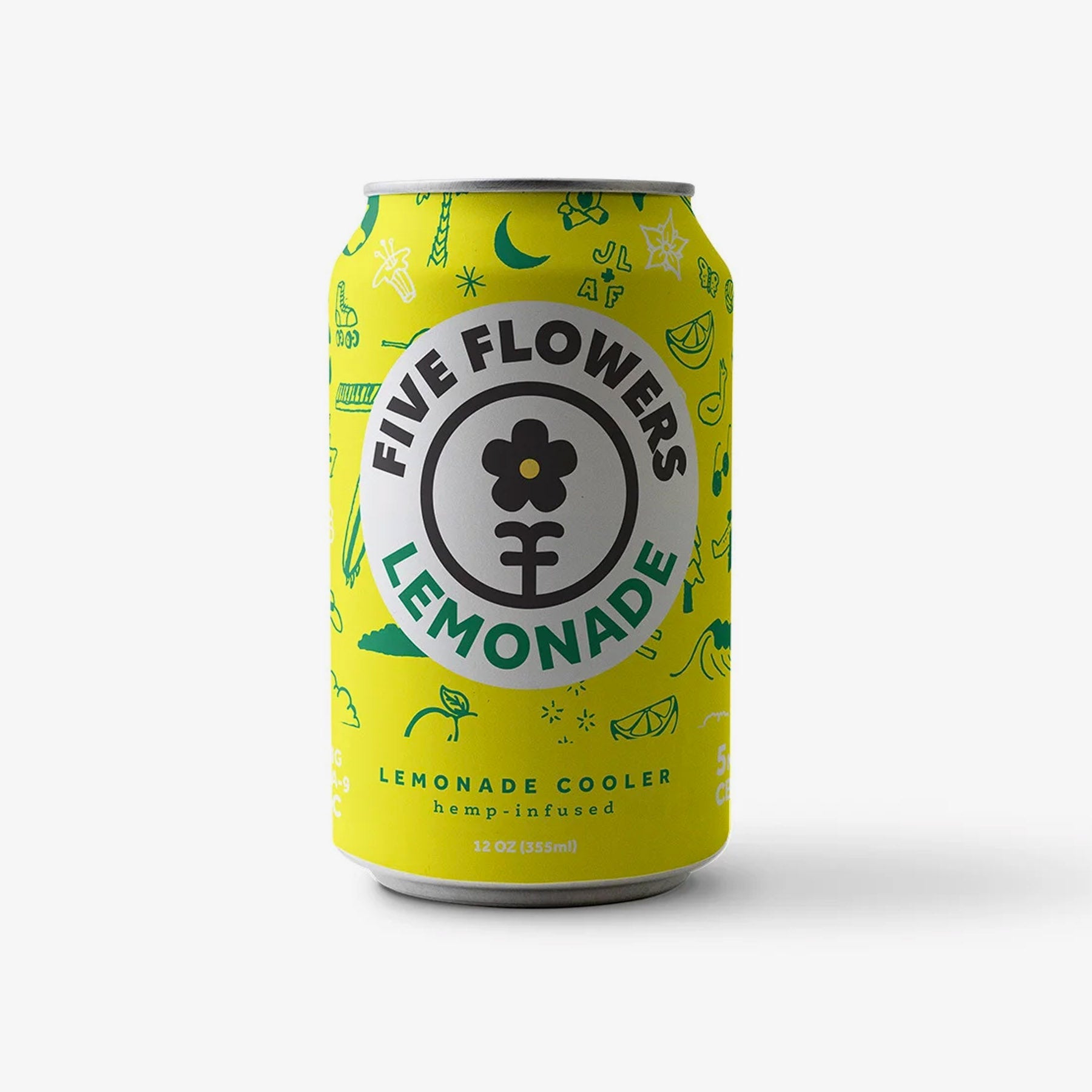 five flowers delta 9 thc drink lemonade can