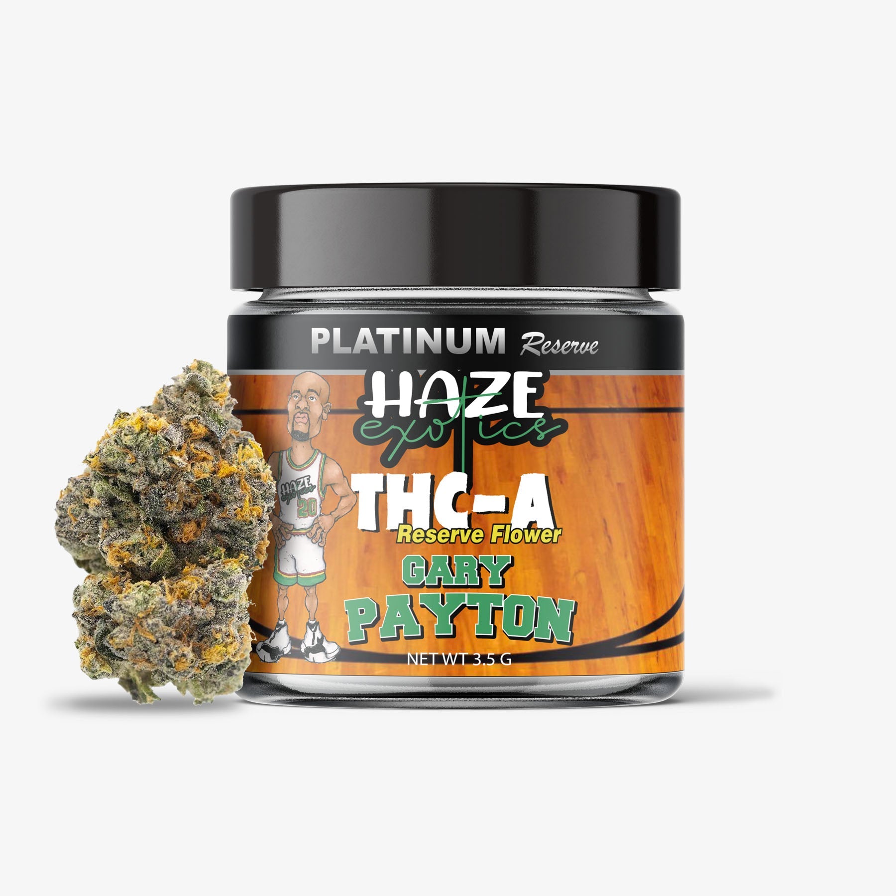 THC-A Flower / Gary Payton / 3.5g Jar / Haze Exotics Platinum Reserve