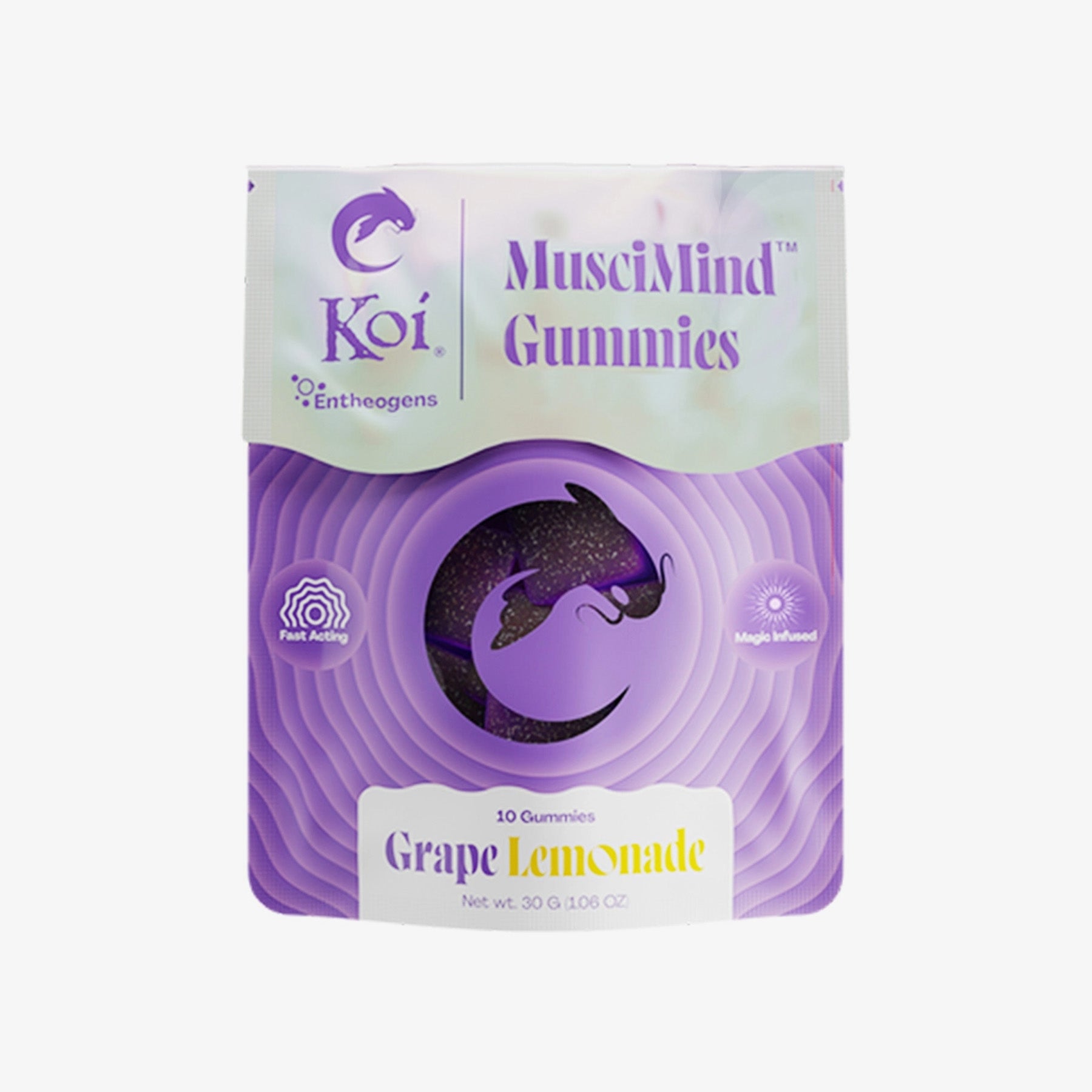 Koi MusciMind Mushroom Gummies Grape Lemonade Package