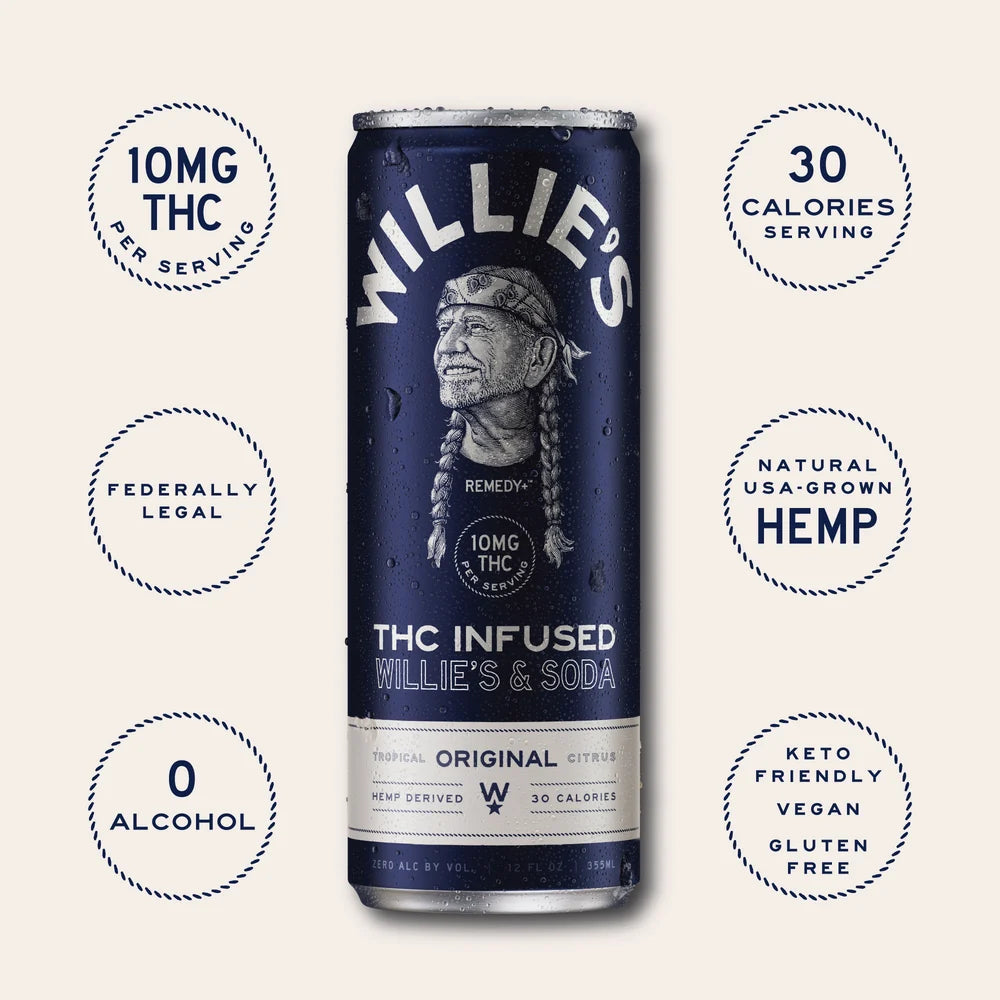 Willie's & Soda - Original Tropical Citrus - 10MG D9 THC