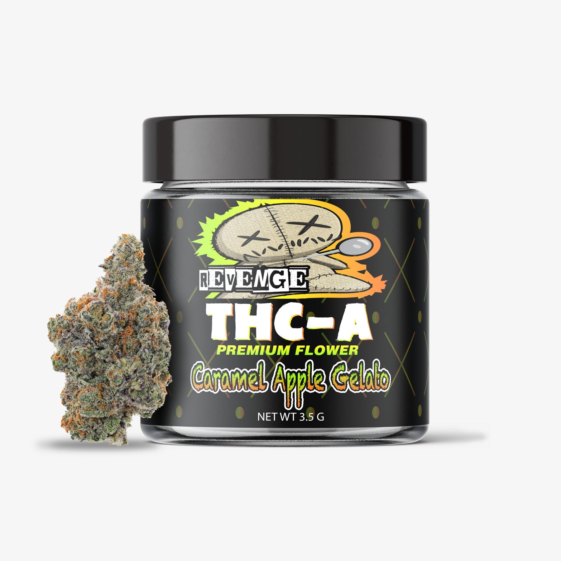 THCA Flower / Caramel Apple Gelato / 3.5g Jar / Revenge