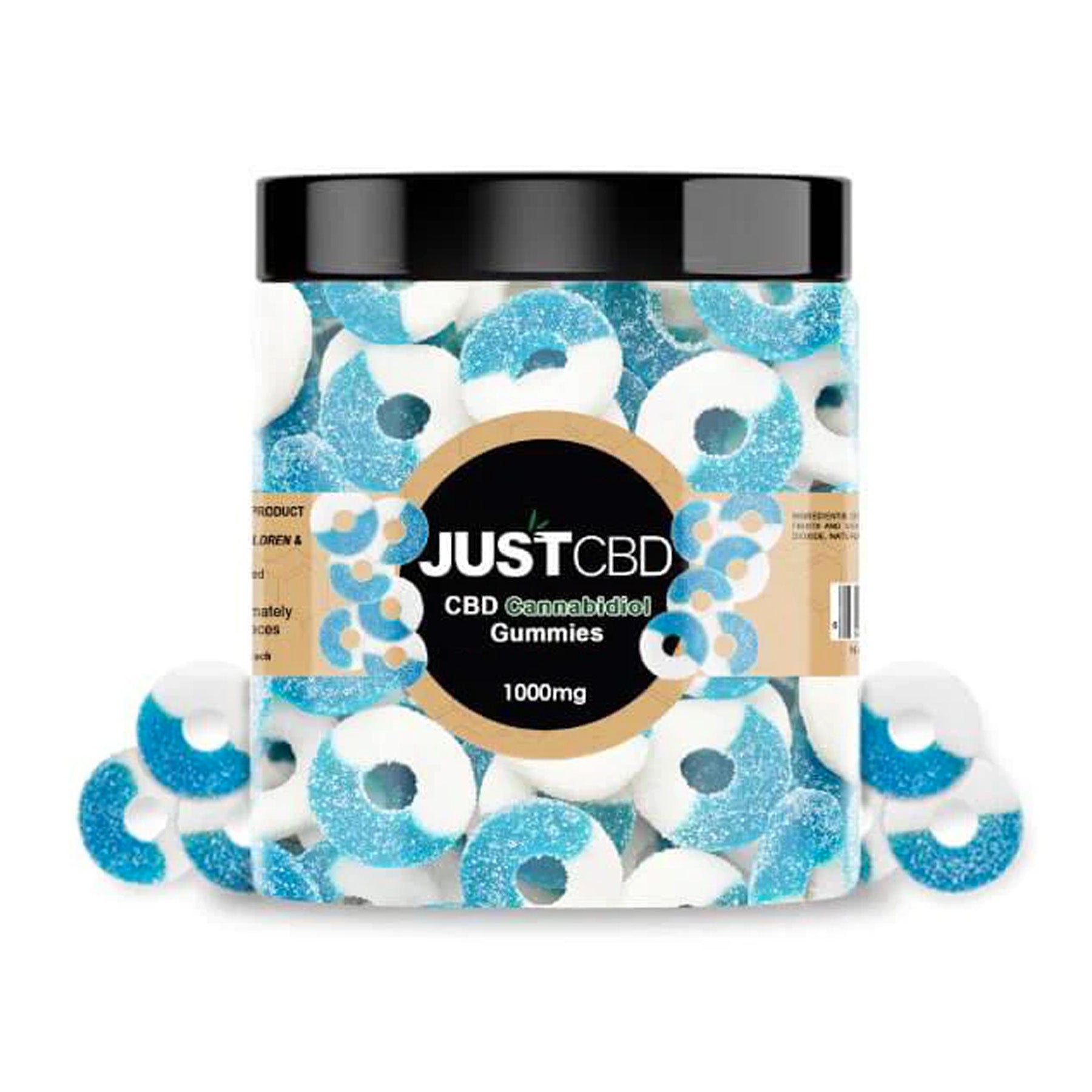 just cbd gummy rings blue razz 1000 milligrams