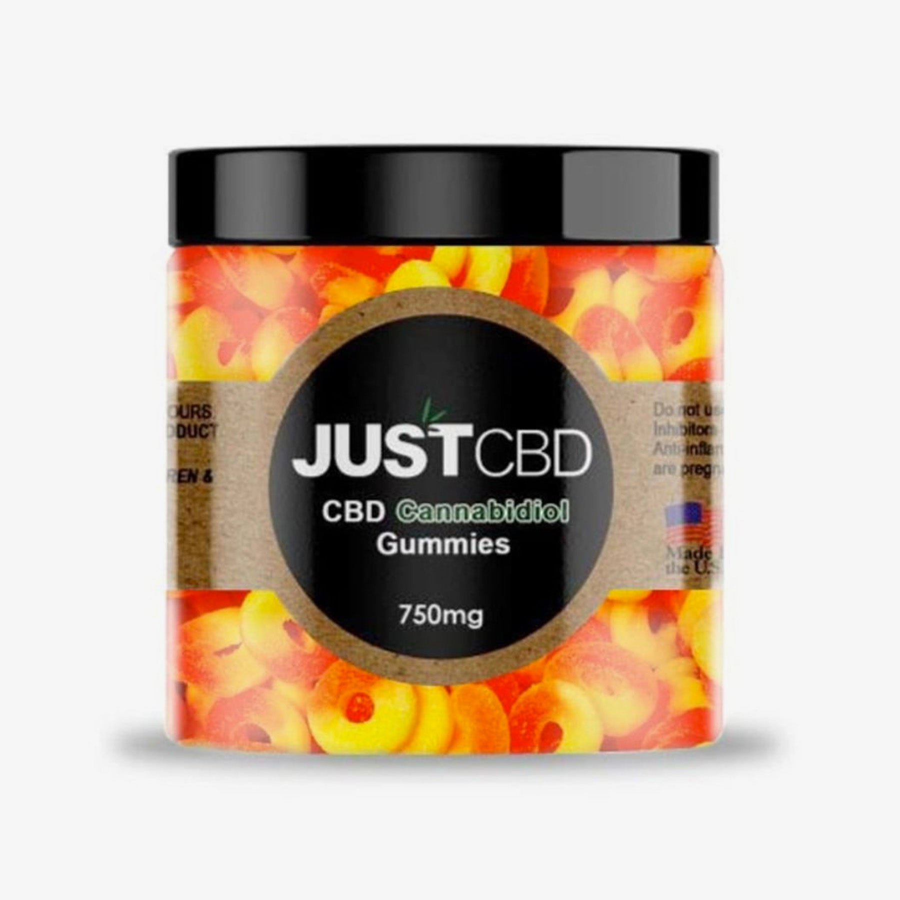 just cbd gummy rings peach 750 milligrams