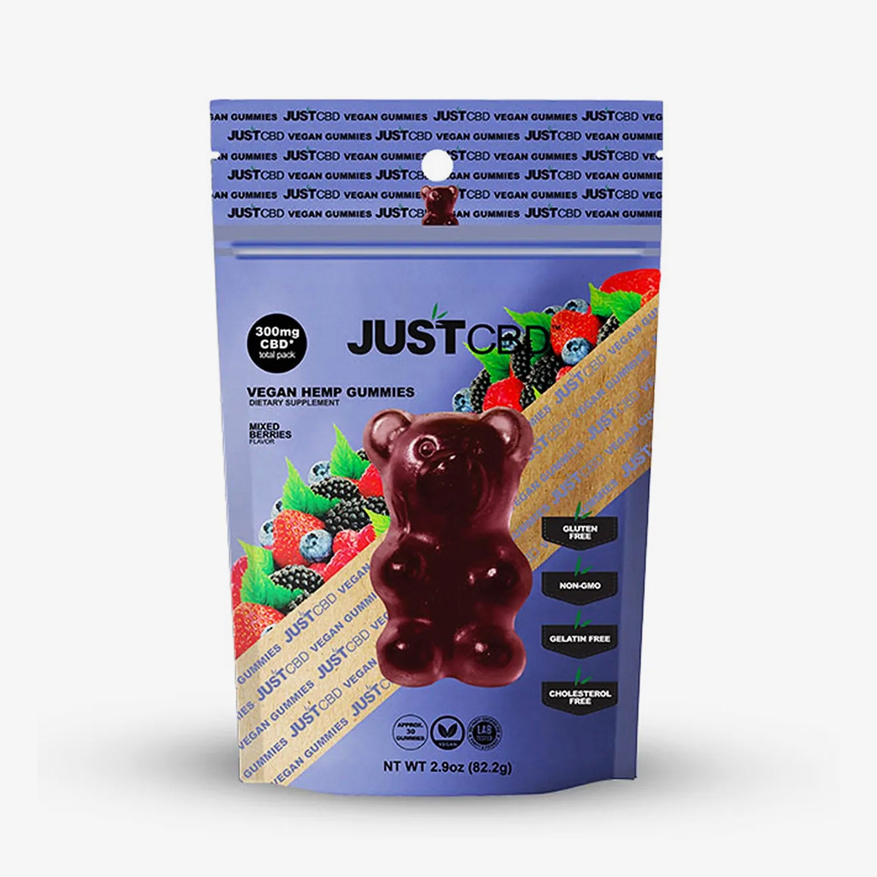 just cbd vegan gummies mixed berries