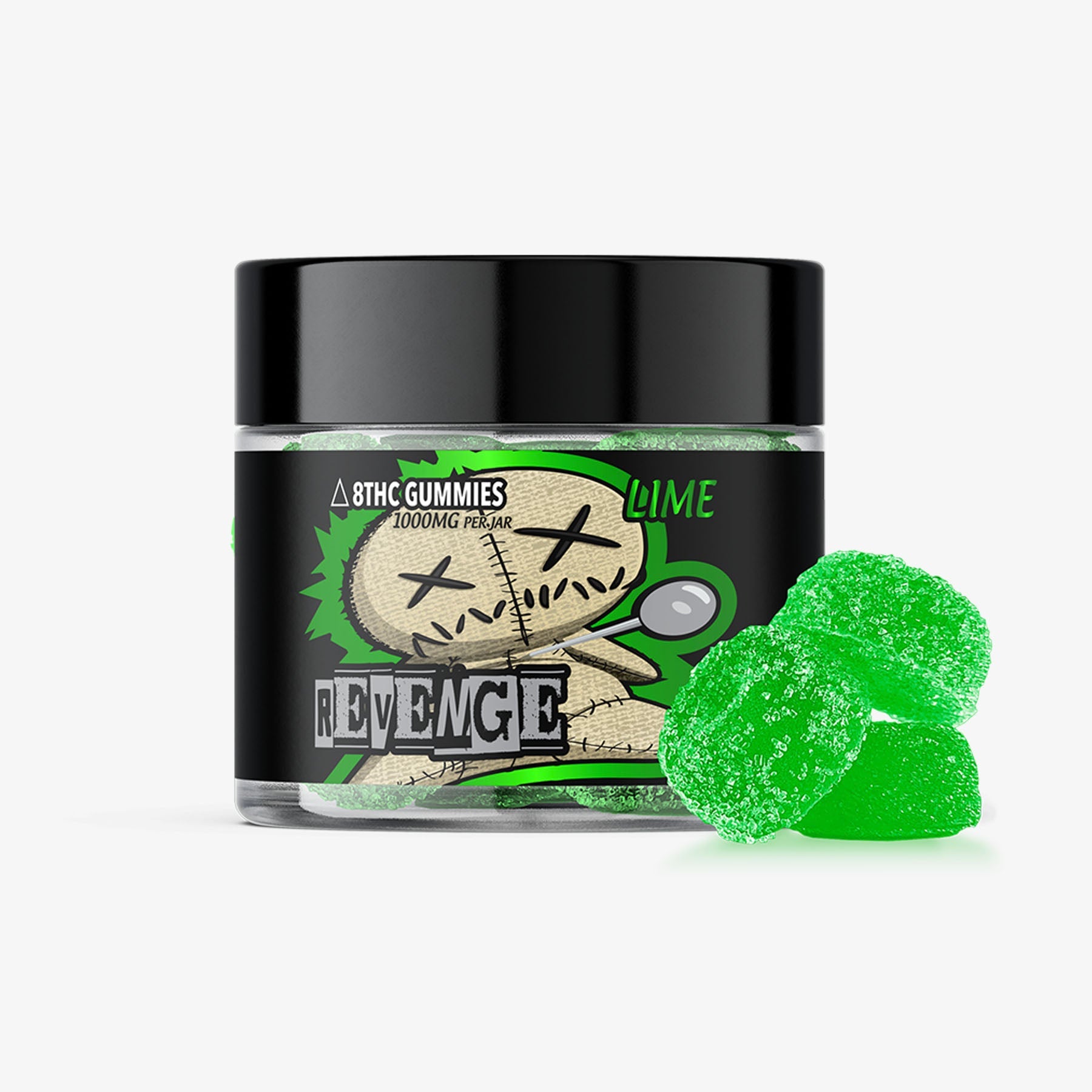 revenge delta 8 thc 100mg 10ct gummy lime