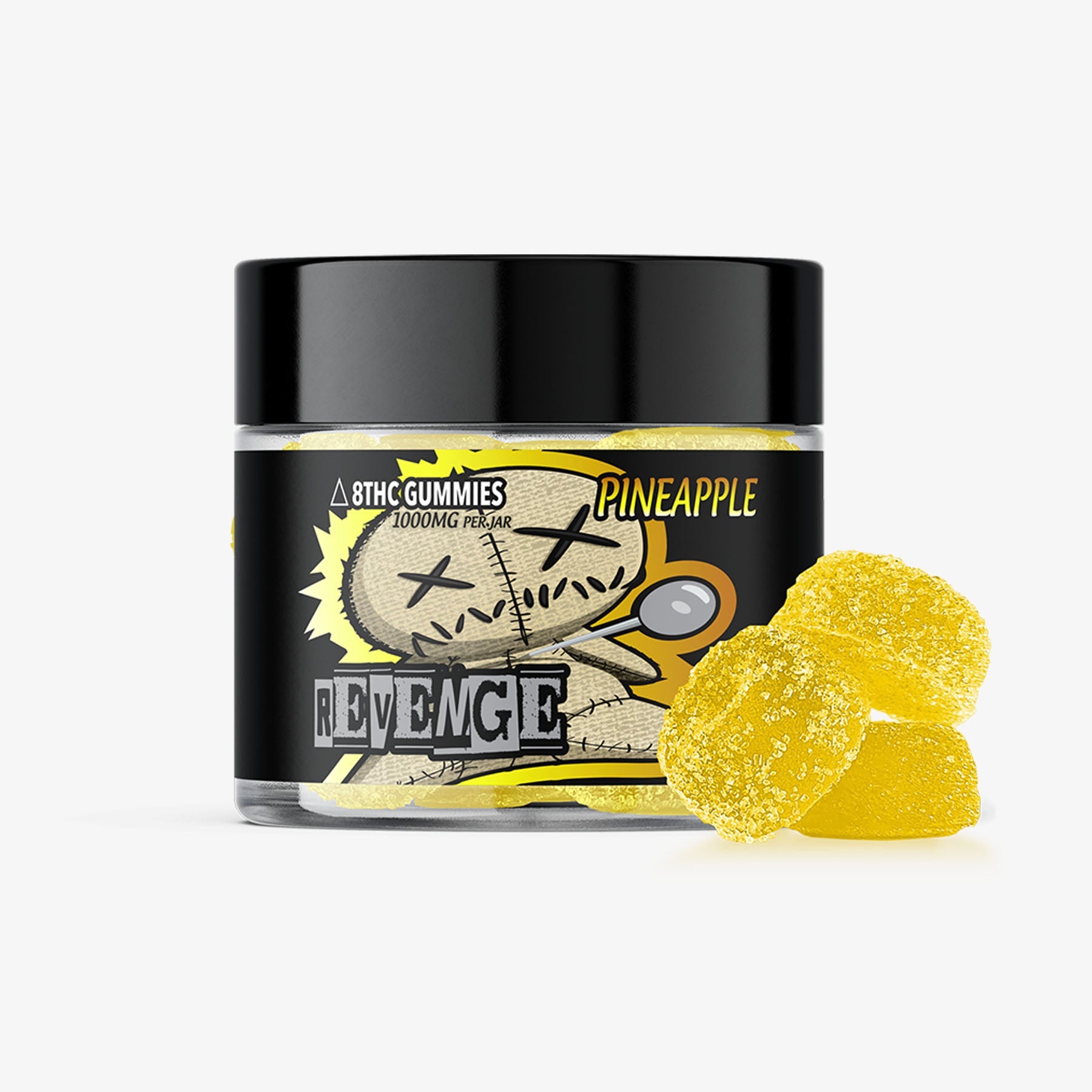 revenge delta 8 thc 100mg gummy 10ct pineapple