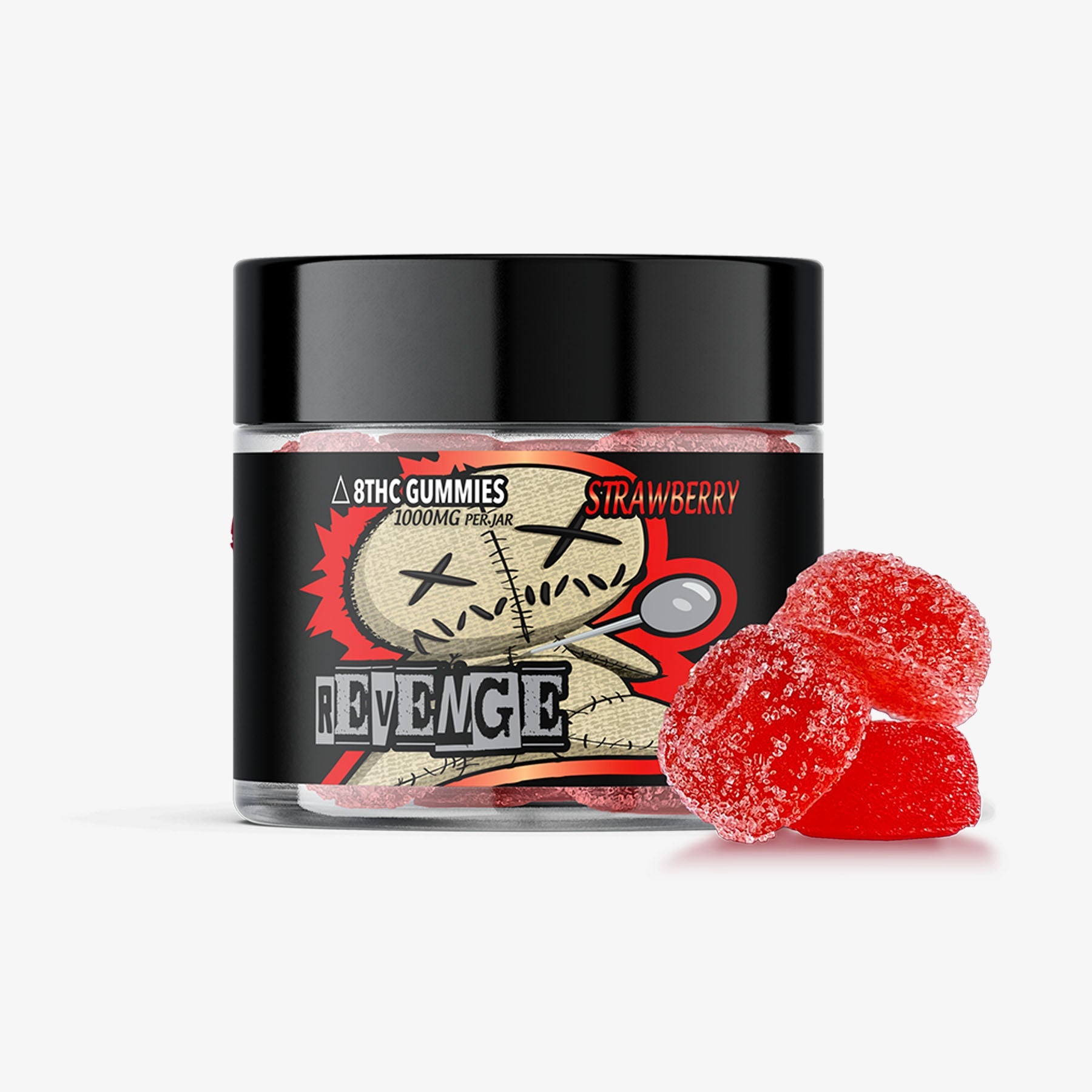 revenge delta 8 thc 100mg gummy strawberry 10ct
