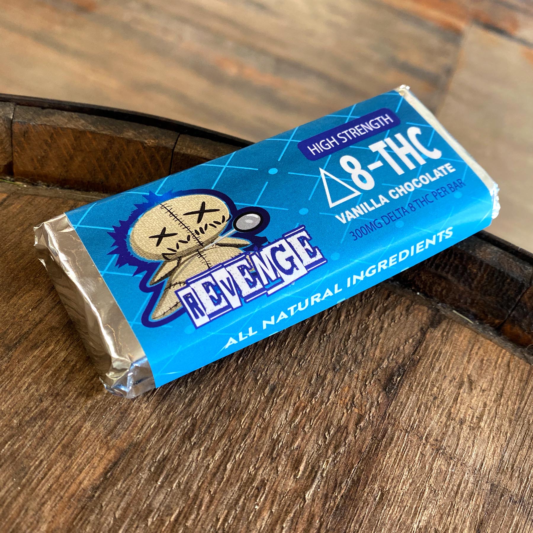 REVENGE Delta 8 THC Vanilla Chocolate Bar