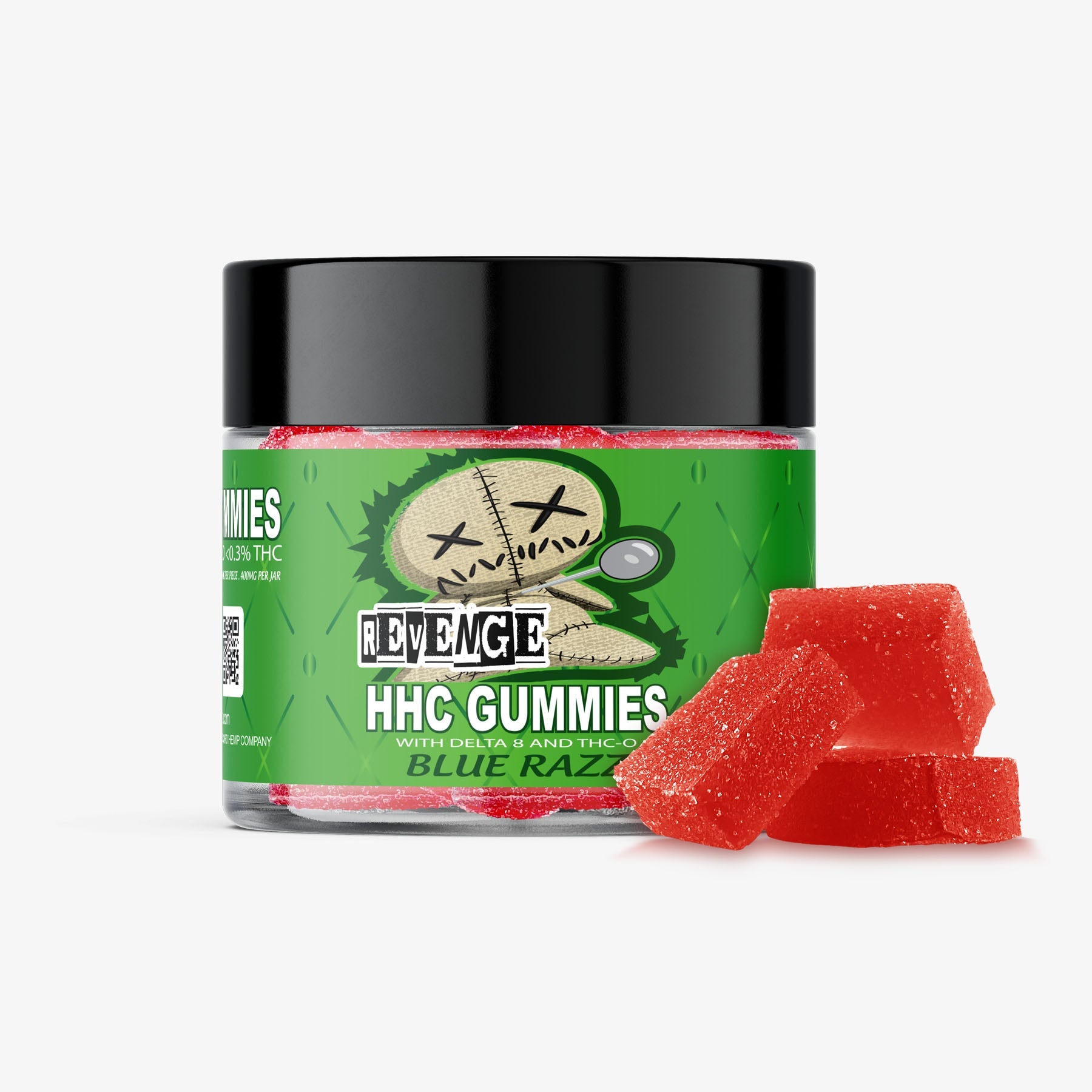 HHC Gummies - 40mg - Strawberry 10ct - REVENGE