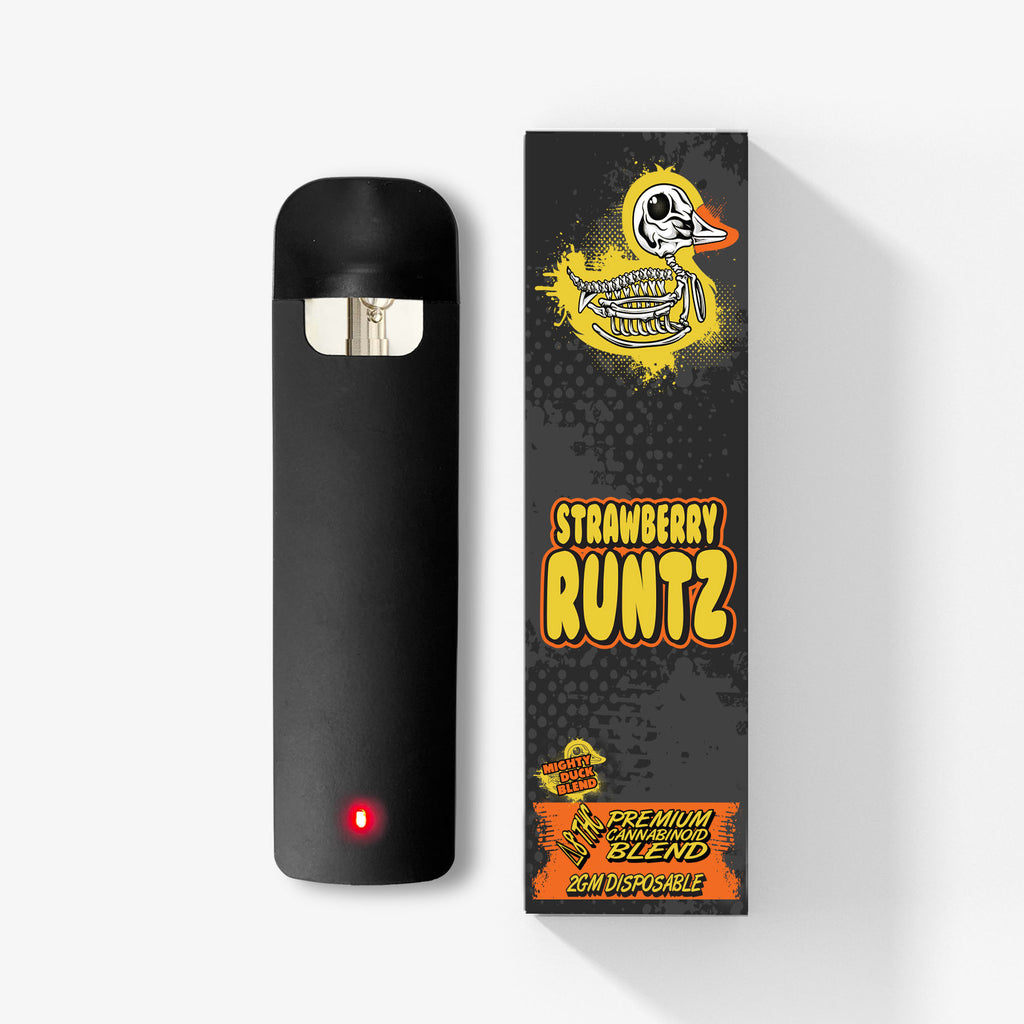 Delta 8 THC Blended Disposable - 2g - Strawberry Runtz - Rubber Duckie