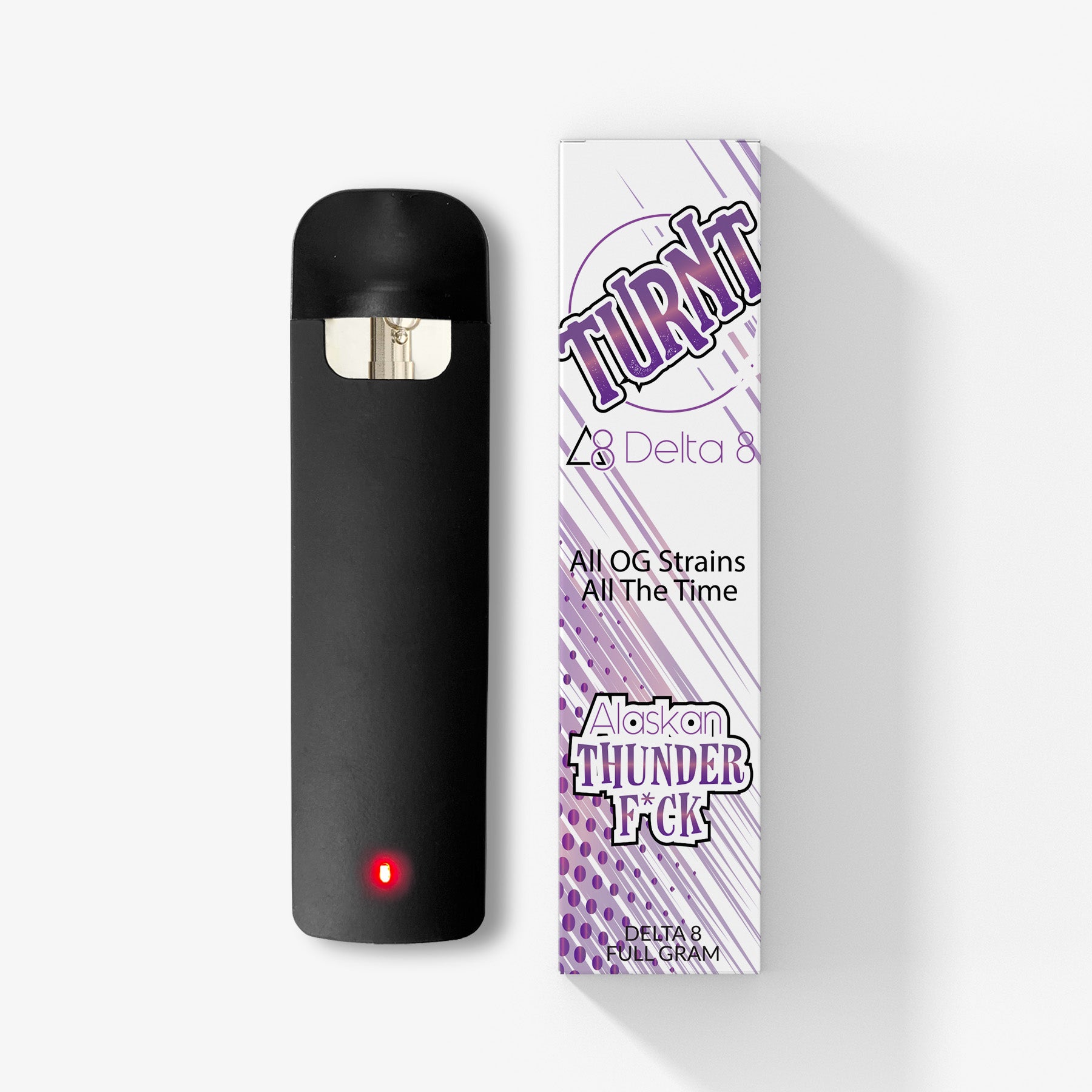 TURNT Delta 8 THC Disposable Alaskan Thunder F*ck 1g