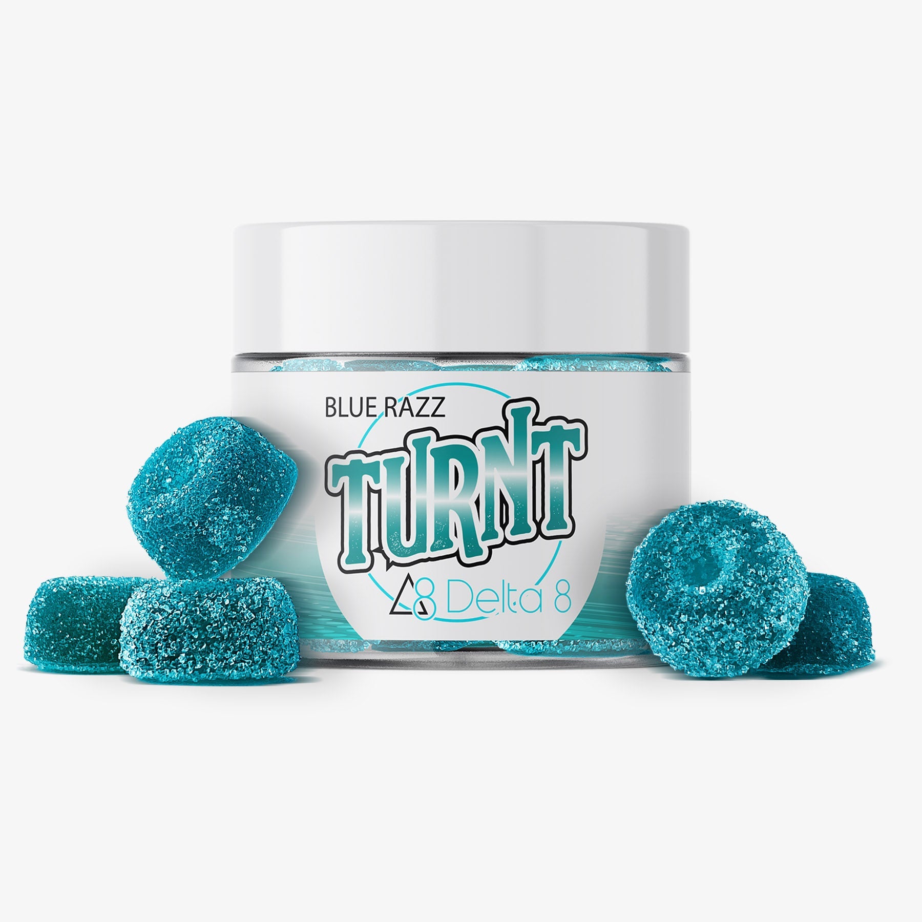 turnt delta 8 thc gummies blue razz 10 count