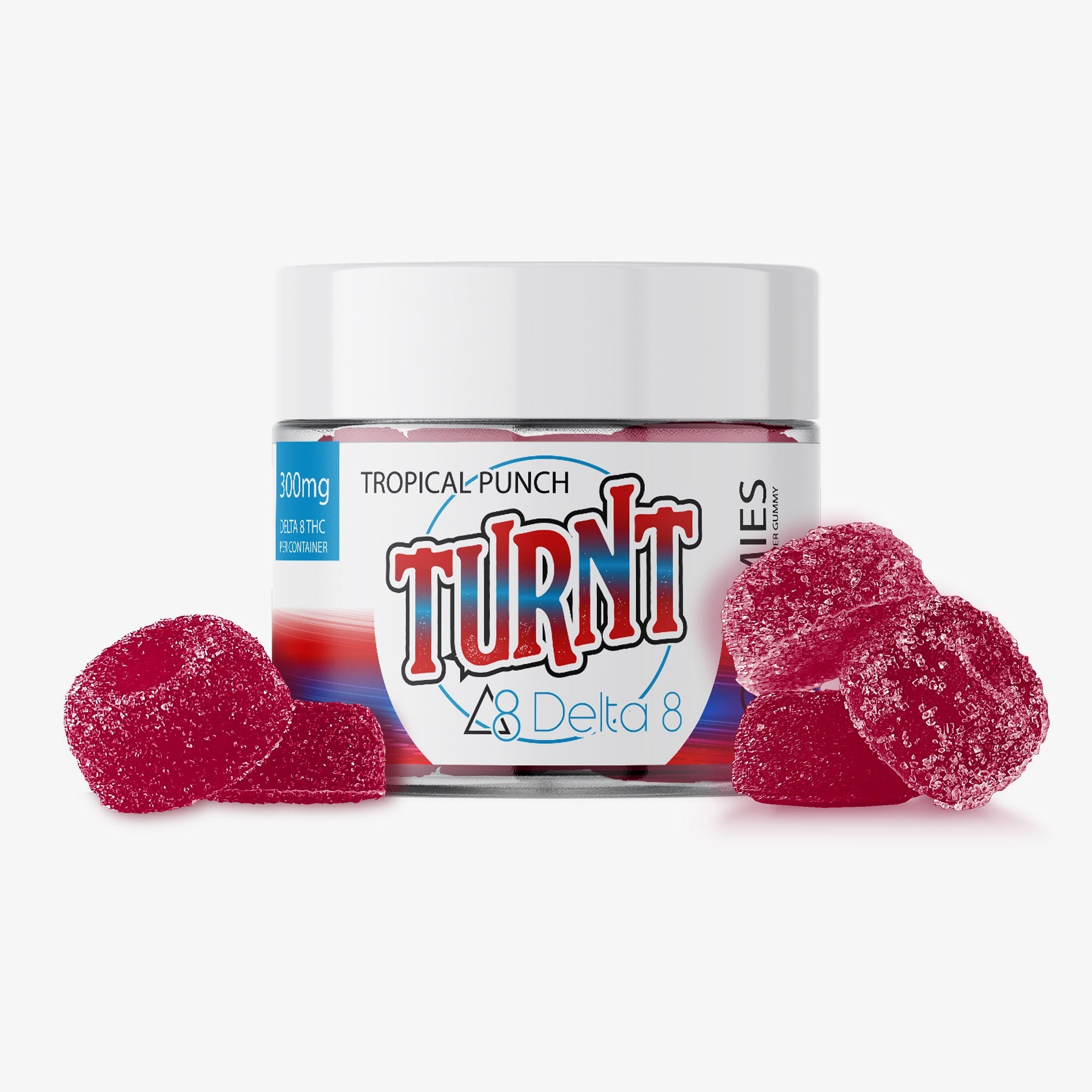 turnt delta 8 thc gummies tropical punch 10ct