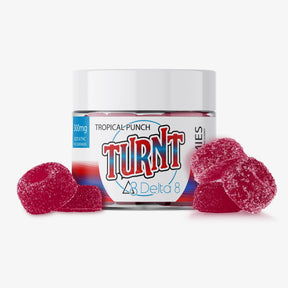 turnt delta 8 thc gummies tropical punch 10ct