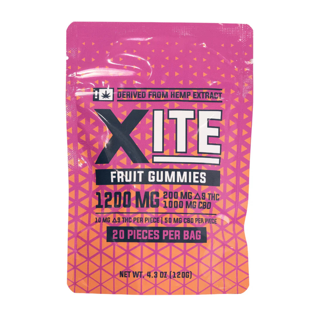 D9 Gummies - 1200 MG - Fruit Gummies - 20ct - Xite