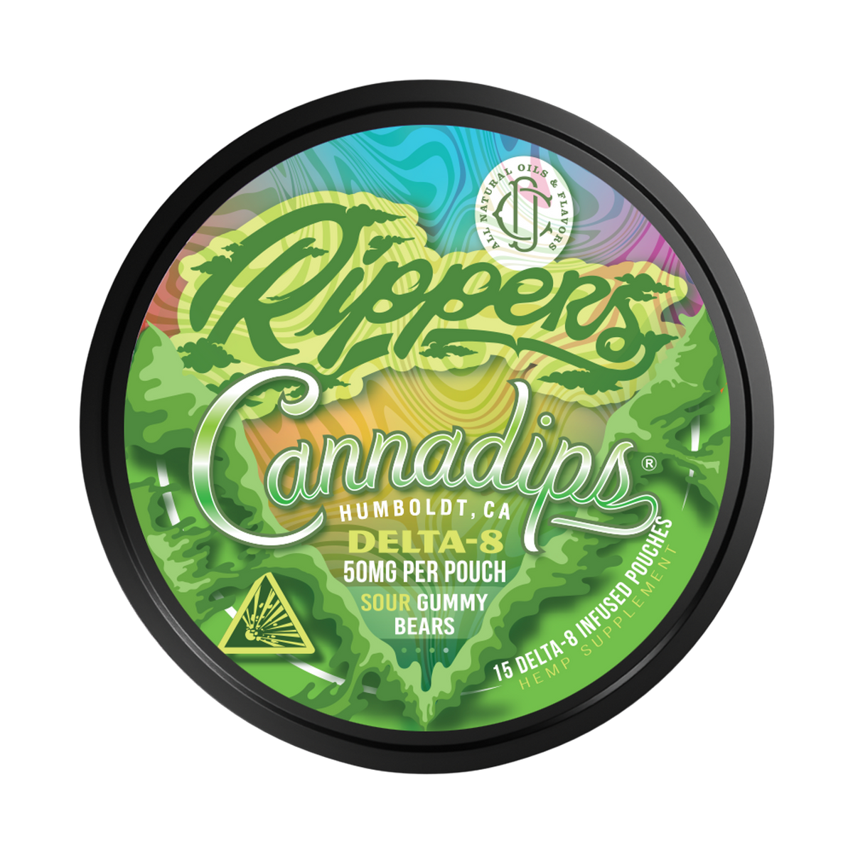 Rippers - Sour Gummy Bear - Delta 8 Dip - 750mg