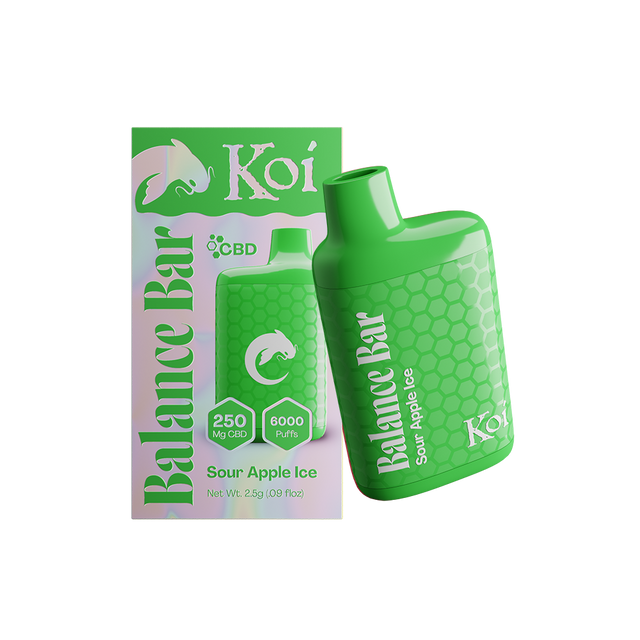 Koi Balance Bar CBD Vape - Sour Apple Ice