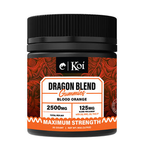D9 Gummies - 2500mg Dragon Blend Gummies - Blood Orange - KOI