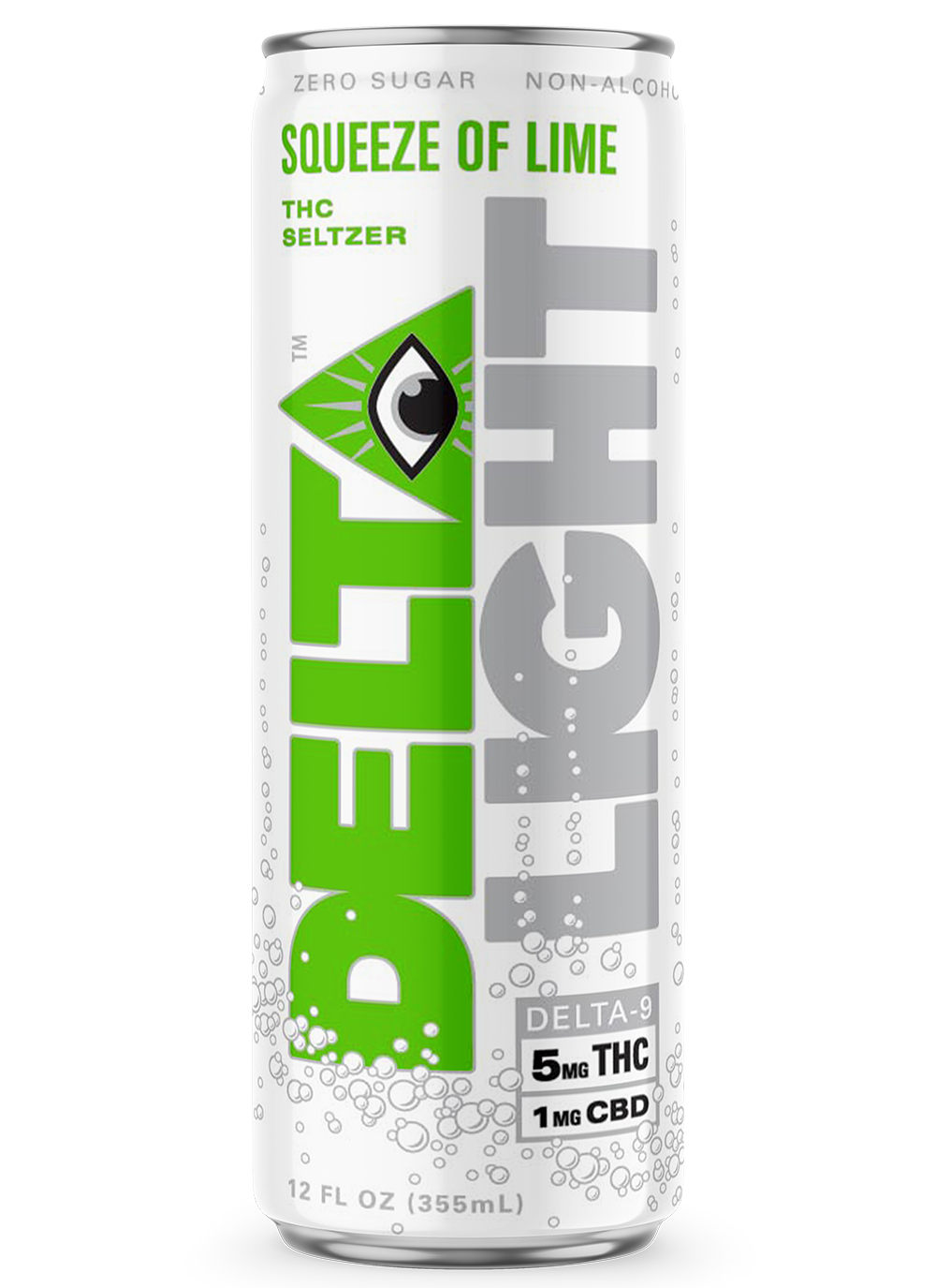 Delta Light Cannabis Water - Squeeze of Lime - 5mg D9 / 1mg CBD