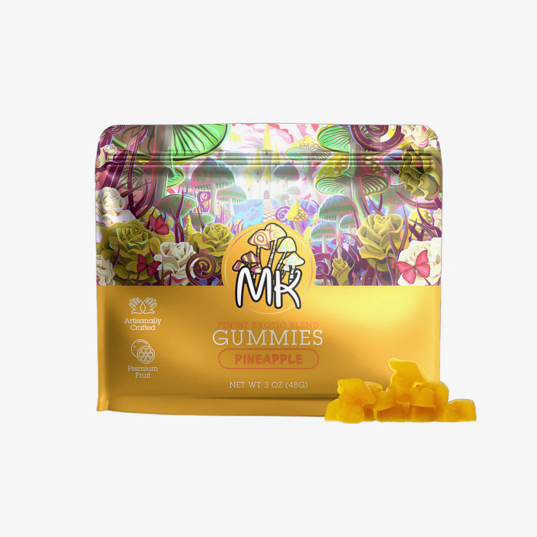 MK mushroom gummies pineapple