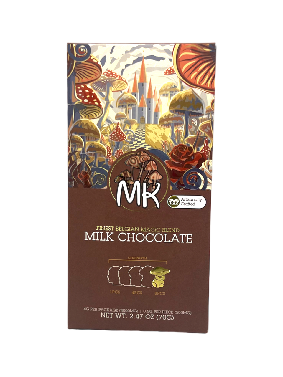 MK - 4000mg  - MUSHROOM MILK CHOCOLATE BARS