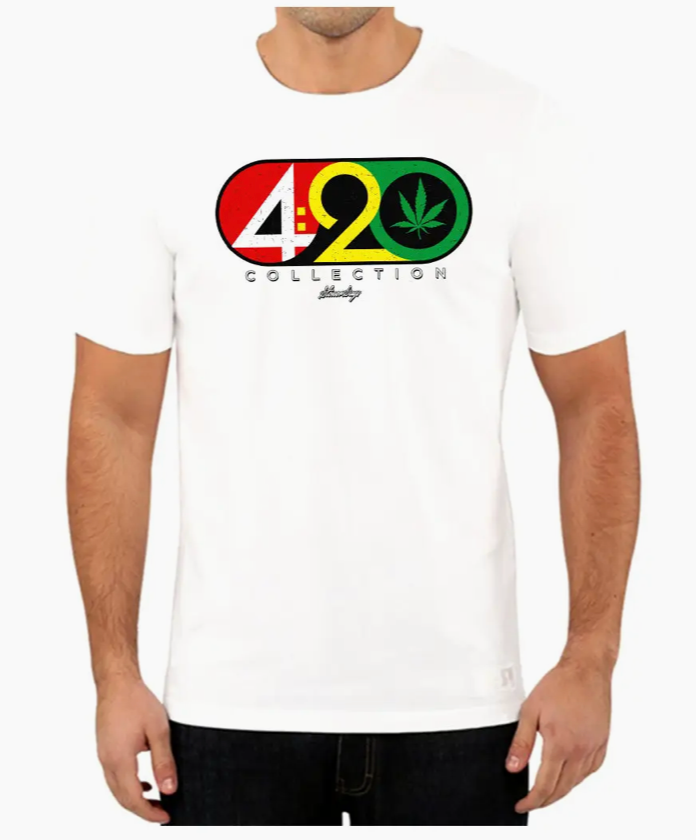 420 Collection Rasta (White) - T-Shirt