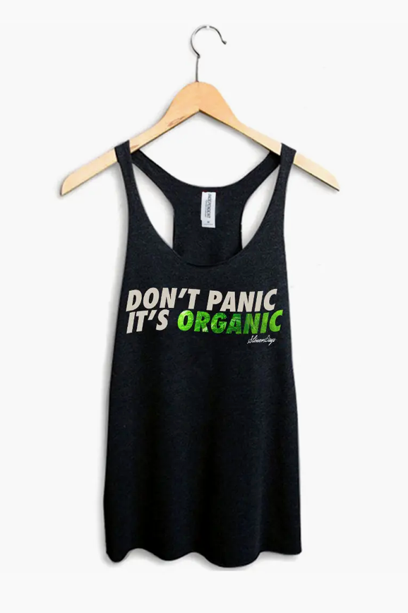 Don't Panic Green - Racerback