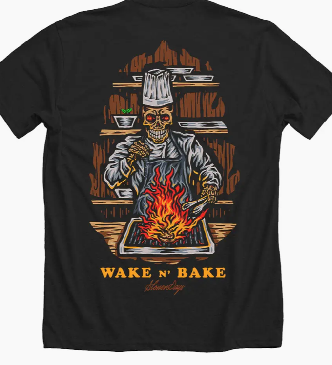 Wake n Bake (BLK) - T-Shirt