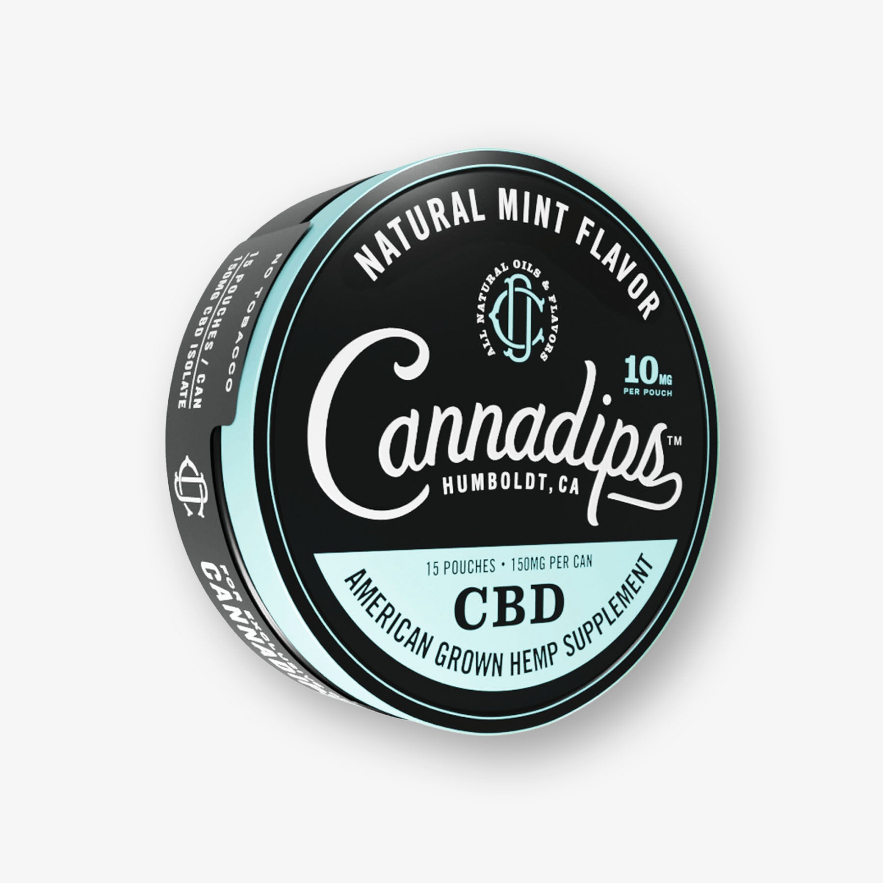 cannadips cbd dip natural mint side