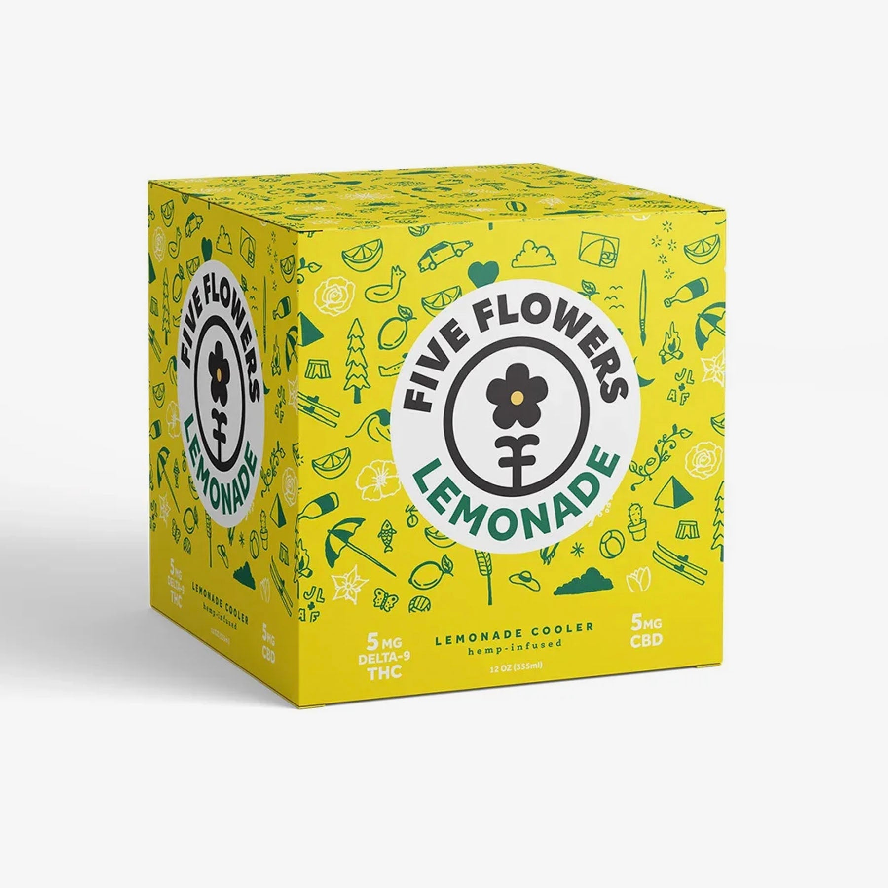 five flowers delta 9 thc drink lemonade box