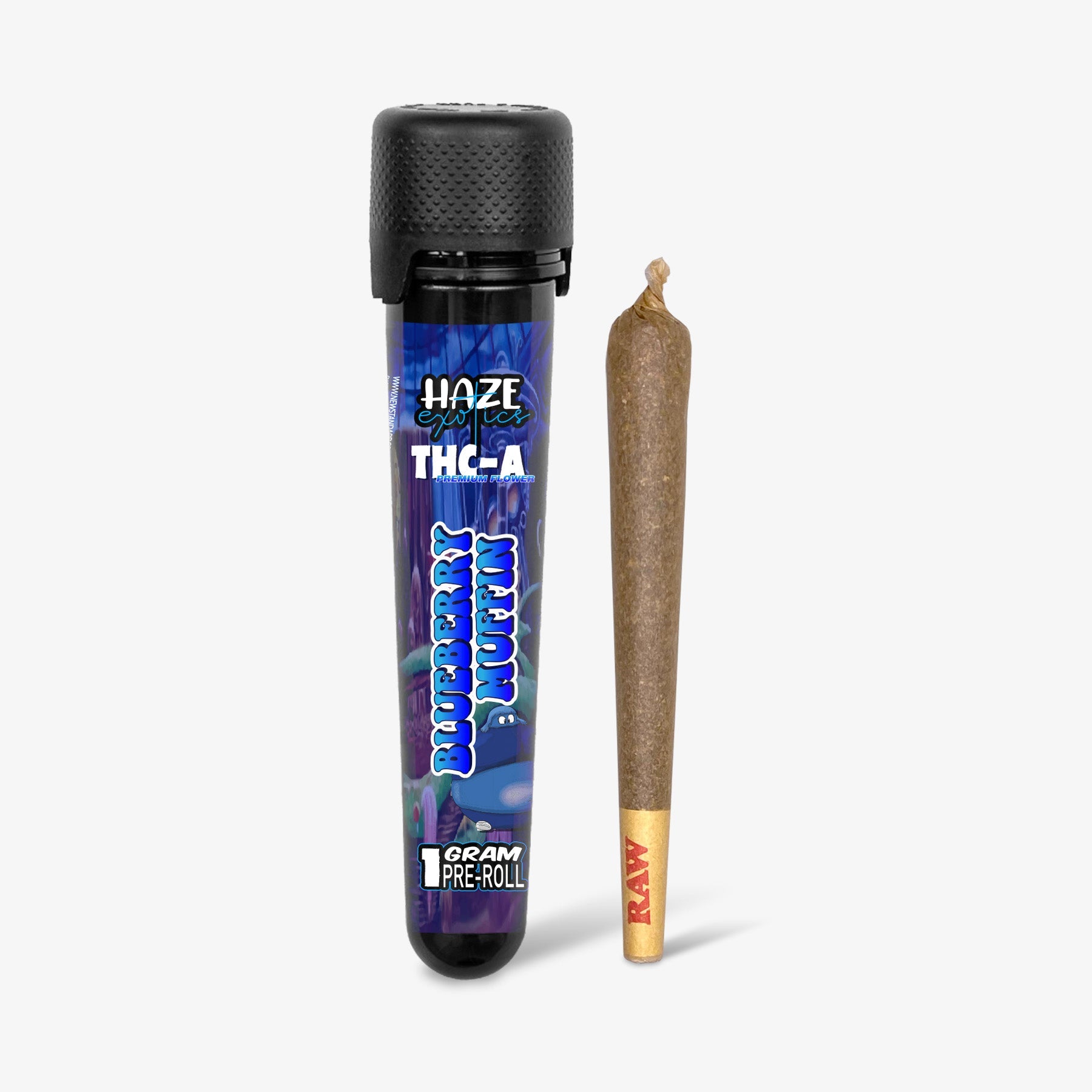 THC-A Flower / Blueberry Muffins / 1g Preroll / Haze Exotics