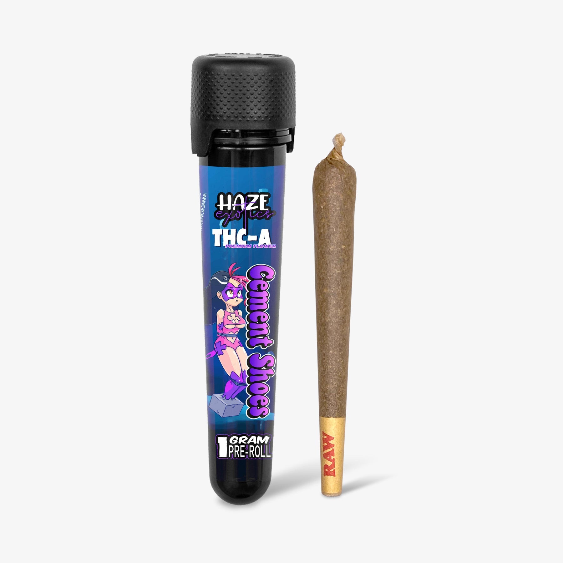 haze exotics thc-a flower cement shoes 1 gram preroll