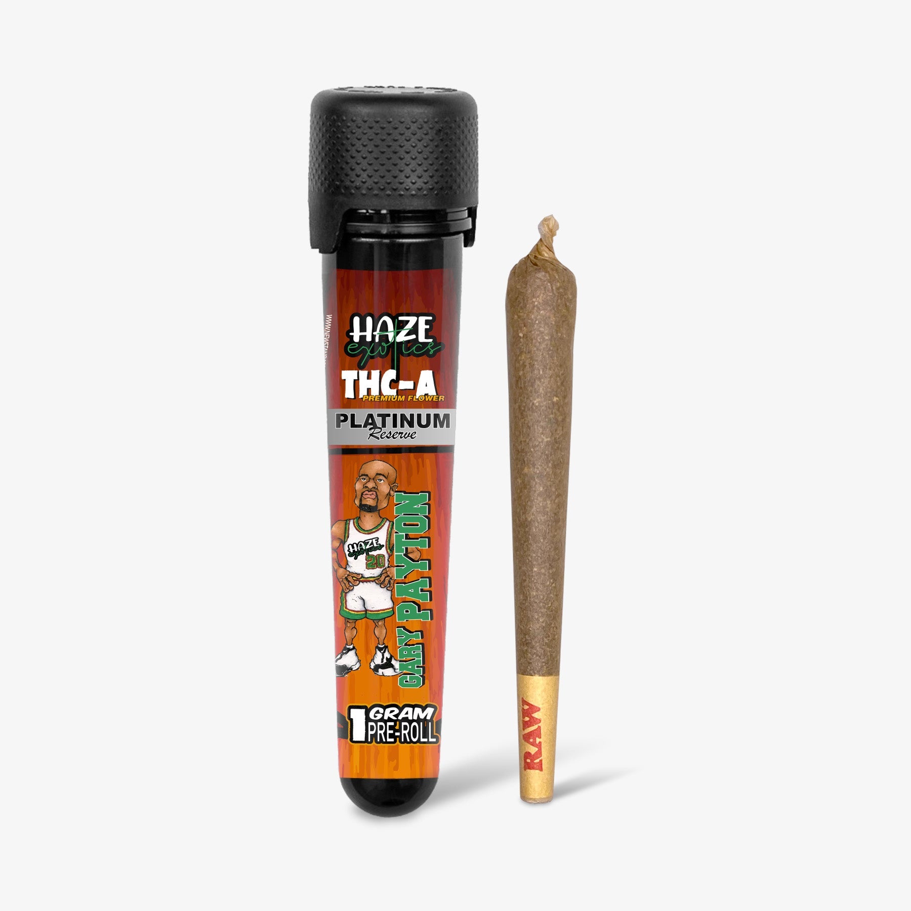 haze exotics platinum reserve thc-a preroll 1g gary payton