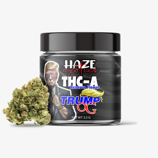 THC-A Flower / Trump OG / 3.5g Jar / Haze Exotics