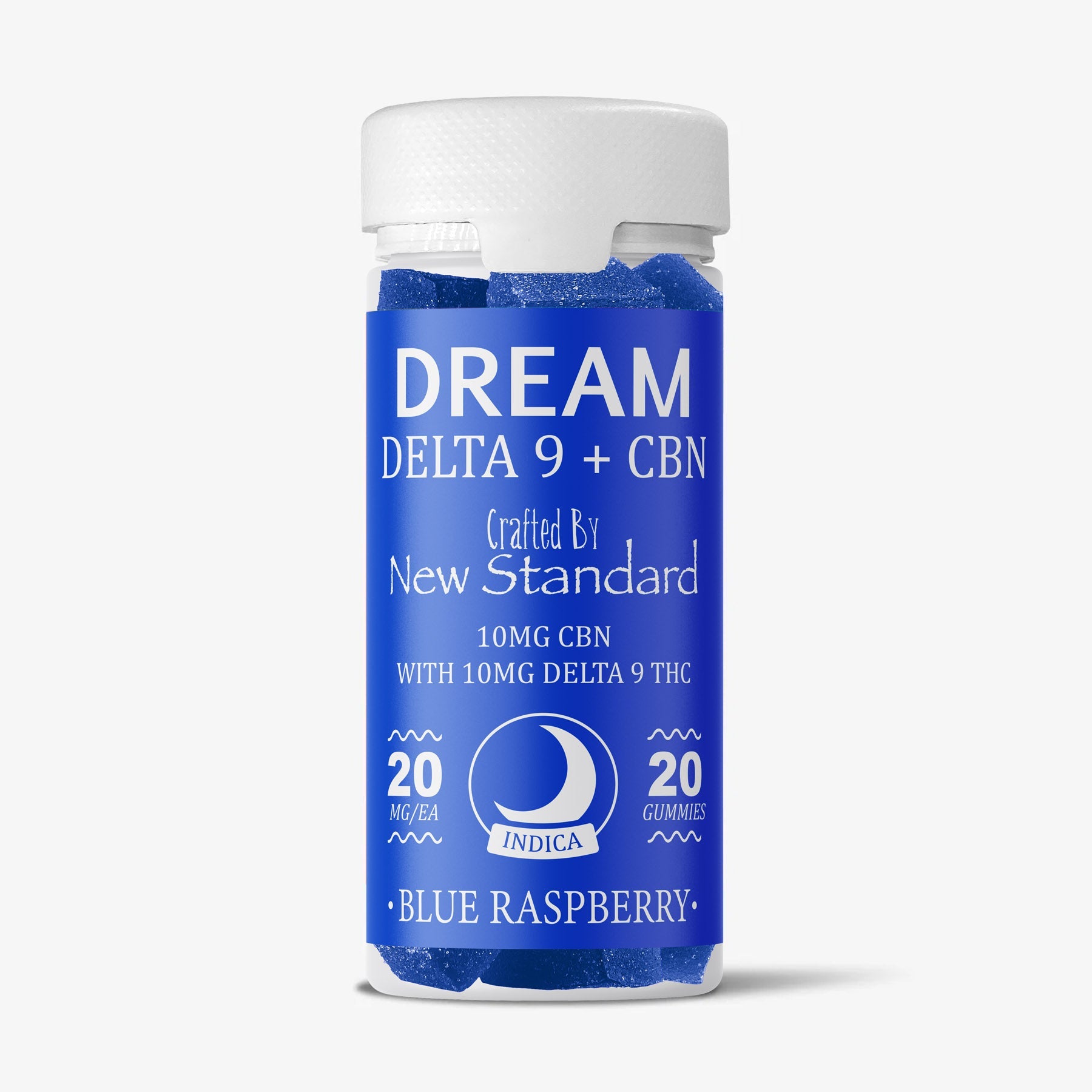 D9 Blue Razz D9/CBN - 20mg Gummy - Blue Raspberry 20ct - New Standard