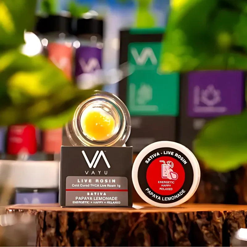 Vayu - Cold Cured THCa Live Rosin - Papaya Lemonade - 1g