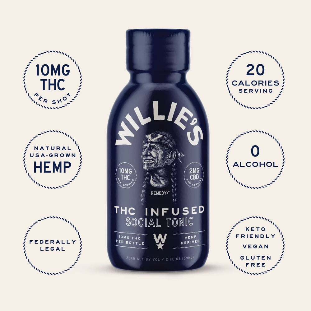 Willie's Remedy - THC Shots - 10MG D9 THC