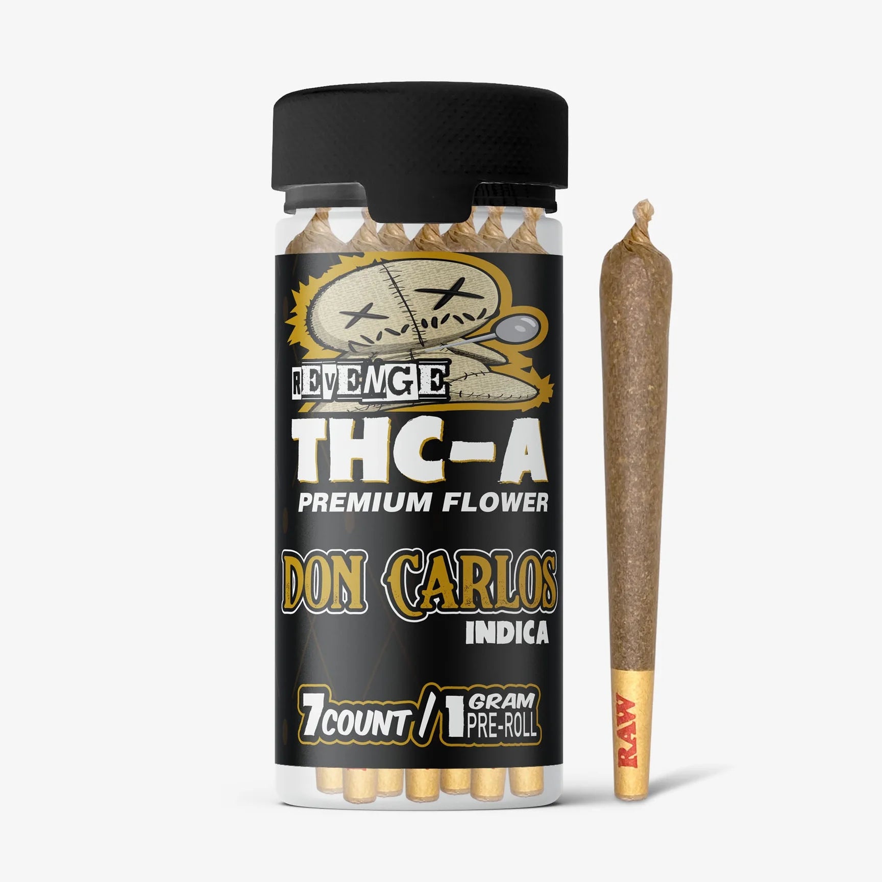 THC-A Flower / 7 CT / 1g Preroll / Don Carlos / Revenge