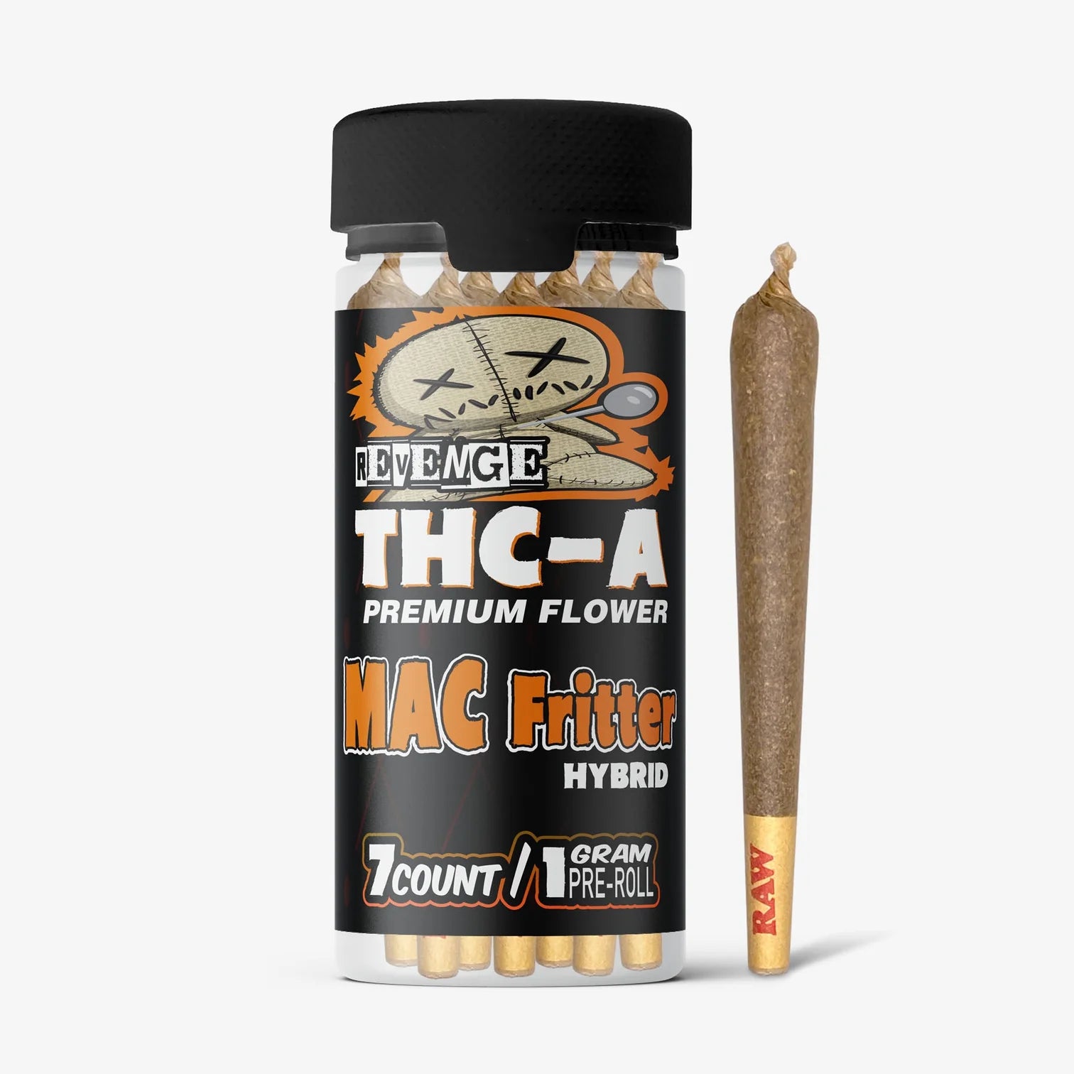 THC-A FLower / 7 CT / 1g Preroll / Mac Fritter / Revenge