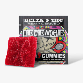 revenge delta 9 thc gummies strawberry 50mg