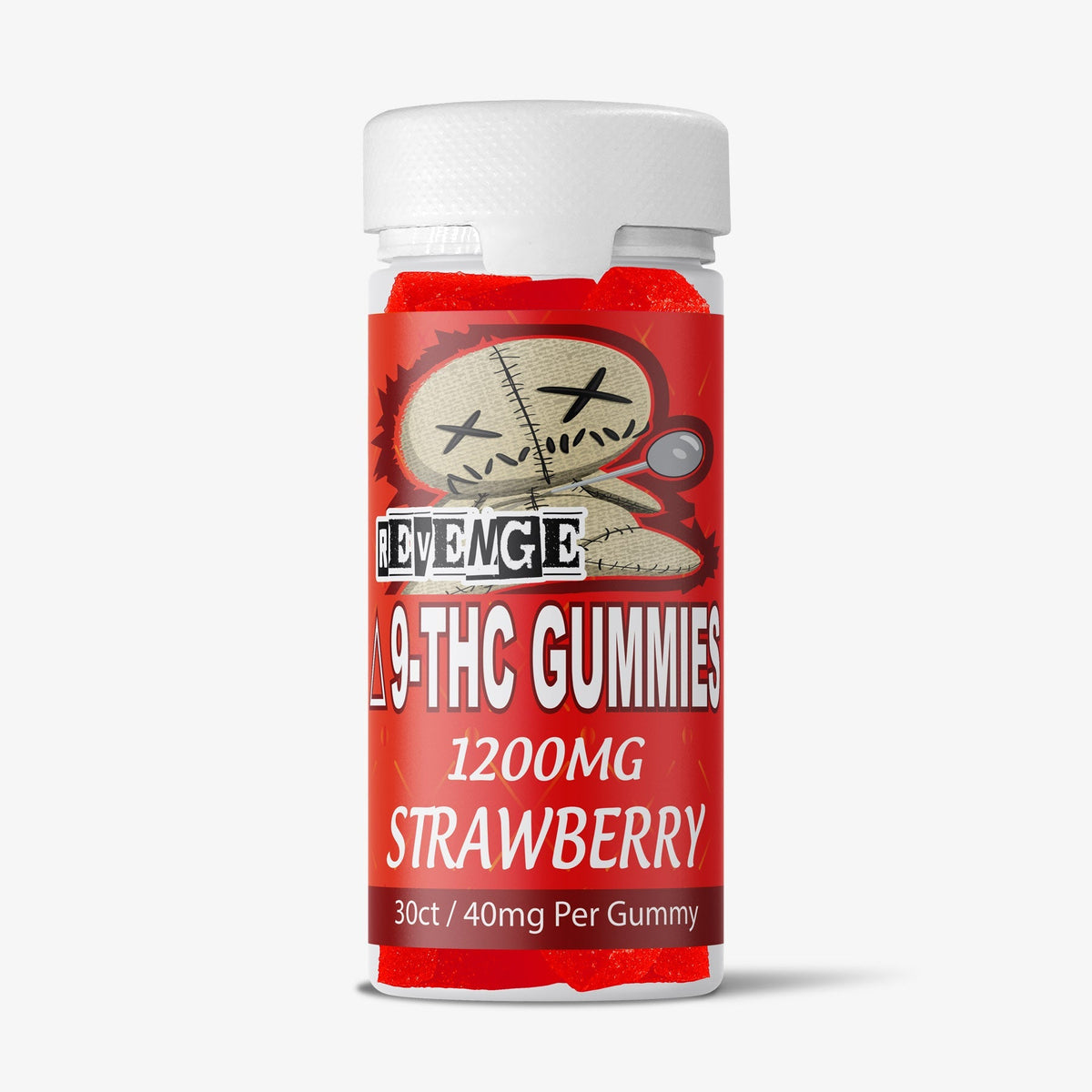 revenge delta 9 gummy strawberry 40 milligrams 10 count