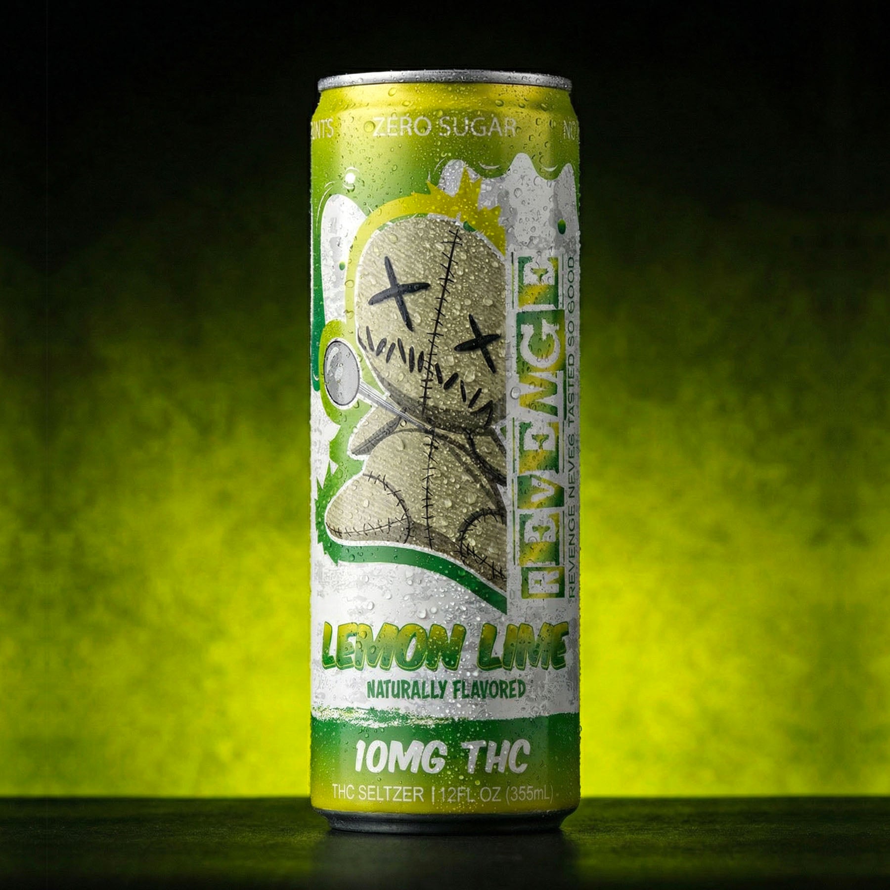 revenge thc drink can lemon lime