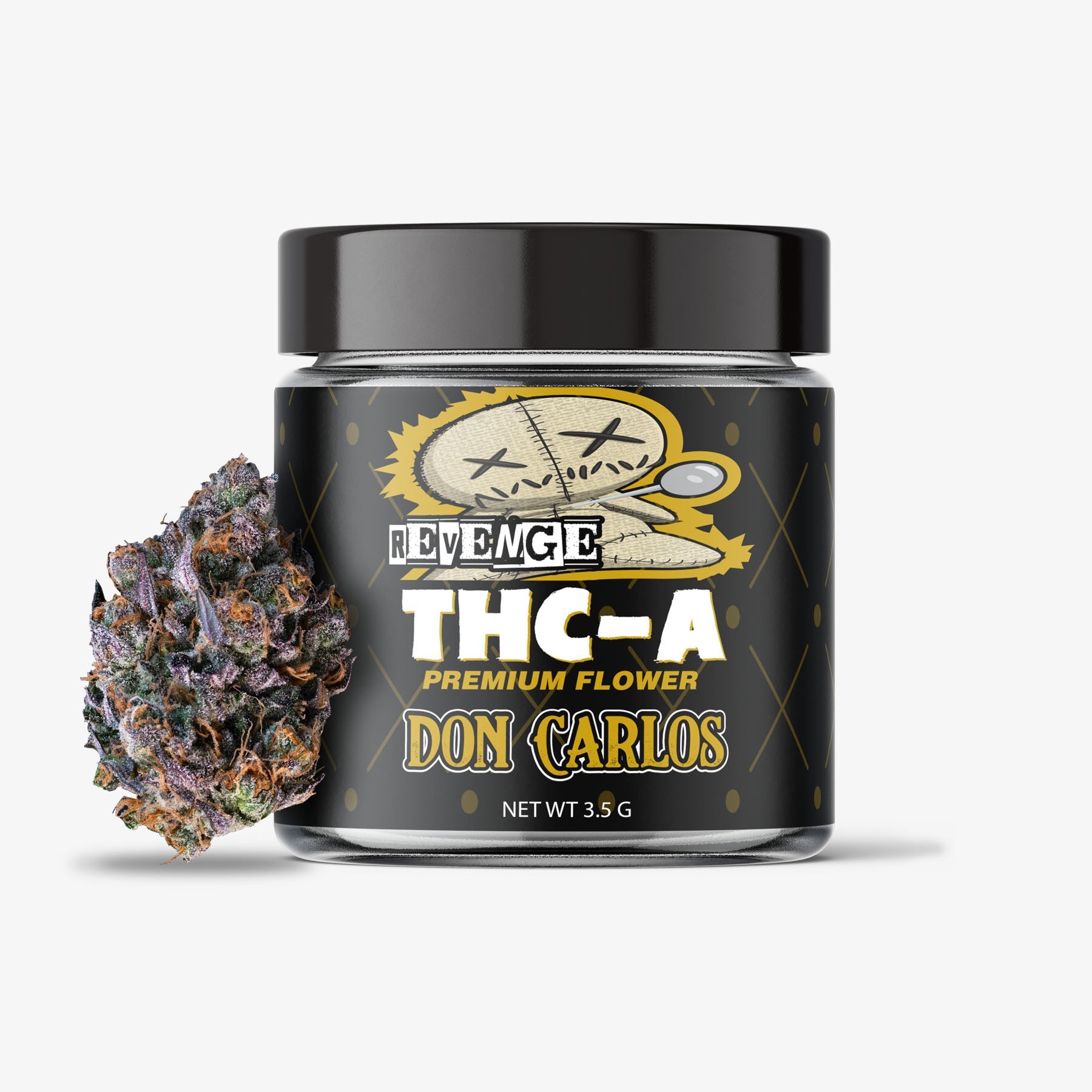 revenge thca flower don carlos 3.5g jar