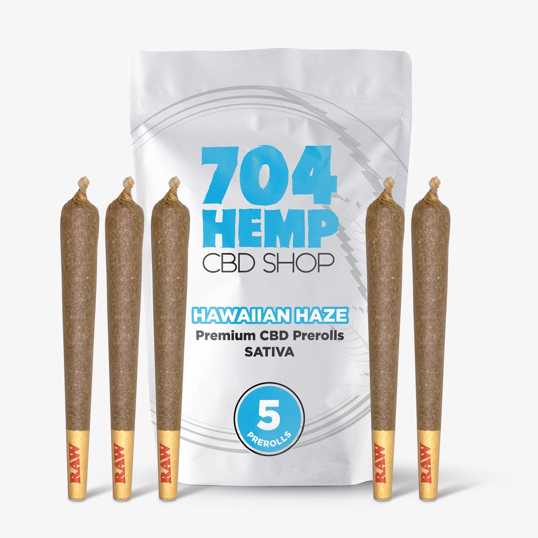 704 hemp cbd preroll hawaiian haze 5 pack